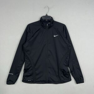 Nike Jacket Womens XL Black Element Shield Full Zip Running Performance Training